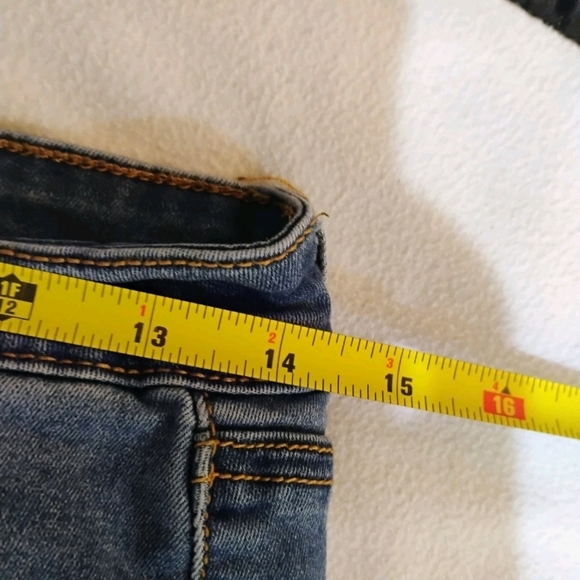 BAMBOO Distressed Blue Skinny Jeans - Picture 7 of 9